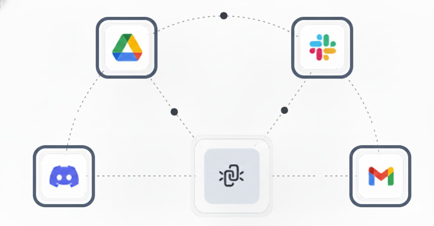 Illustration of seamless integration between Voice AI and custom business tools